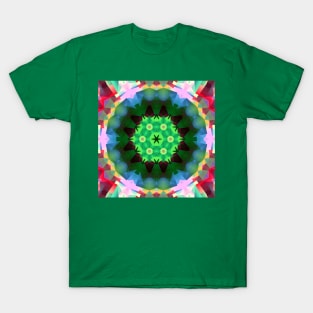 Colorful Symmetrical Kaleidoscopic Pattern T-Shirt